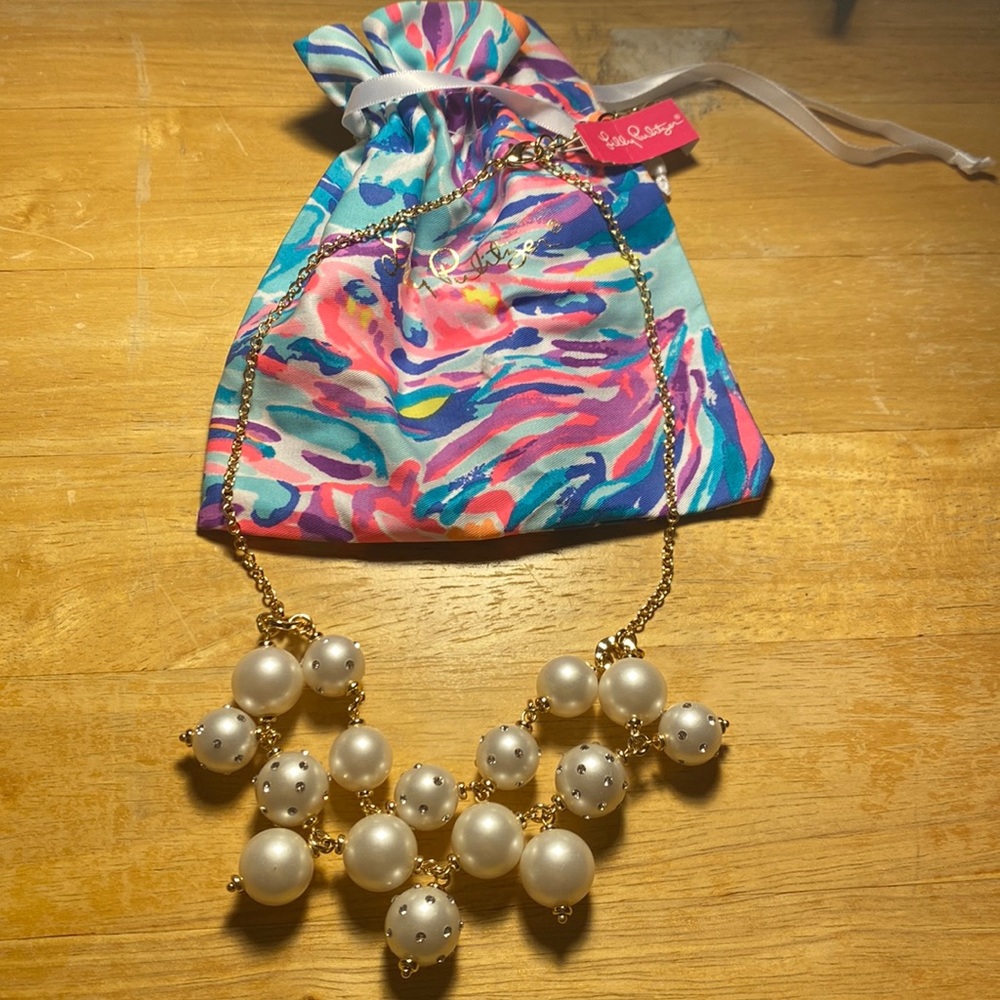 NWT Lilly Pulitzer Pearl Necklace